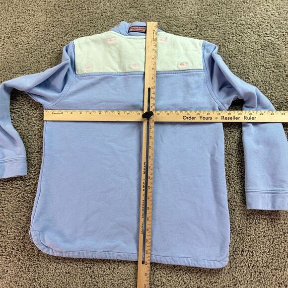 Vineyard Vines Pullover Shep Shirt Girls XL Blue Party Whale Colorblock READ - Picture 11 of 14